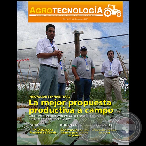 AGROTECNOLOGÍA Revista - AÑO 6 - NÚMERO 59 - AÑO 2016 - PARAGUAY